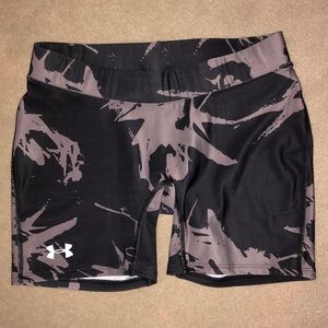 Under Armour spandex shorts - black and gray